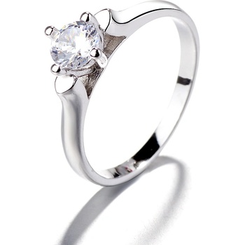 DELIS Пръстен от сребро 925, jw1393, елегантен дизайн с камък, с родиево покритие (jw1393)