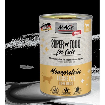 MAC's Mac’s Cat Turkey and carrot - Премиум консервирана храна за котки с чувствителен стомах, без зърно, с пуешко месо и моркови