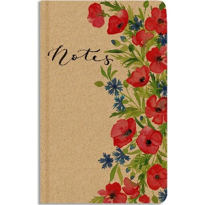 Notes Kraft A5 Chrpy linkovaný