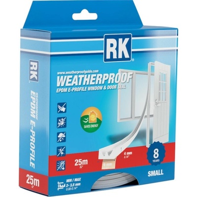 Těsnění oken a dveří EPDM – E-profil, bílá 25 m – Hledejceny.cz