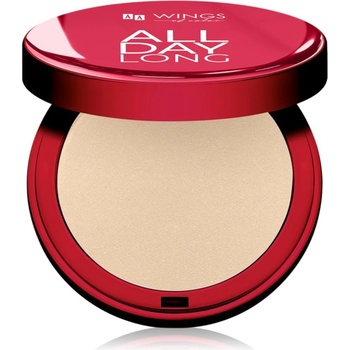 AA Wings of Color All Day Long Pressed Setting Powder компактна пудра с матиращ ефект цвят 02 Natural Medium 9 гр