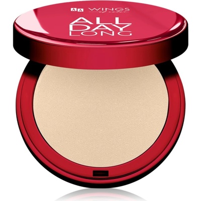 AA Wings of Color All Day Long Pressed Setting Powder компактна пудра с матиращ ефект цвят 02 Natural Medium 9 гр