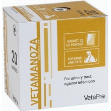 VetaPro Vetamanoza na podporu močového mechúra psov a mačiek 2 g x 20 sáčkov