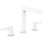 Hansgrohe Finoris - Смесител за мивка, монтаж с 3 отвора, с изход Push-Open, EcoSmart, бял мат 76034700 (76034700)