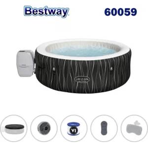 Bestway Джакузи надуваемо, 196x66см, Bestway 60059 Hollywood AirJet, Lay-Z-Spa, с филтърна помпа и диспенсър (60059 Hollywood AirJet)