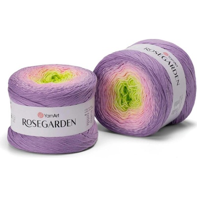 Yarn Art Rosegarden 312 jarní zelená, žlutí, růžová, lila, fialová