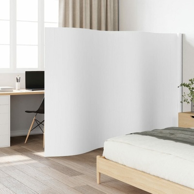 vidaXL Paraván 400 × 165 cm bambus bílý 377003