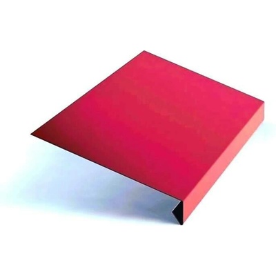 Okapnice klasik r.š.250mm Al hliníkový plech 0.6mm lakovaný RAL 3016 červená korál dl.2m