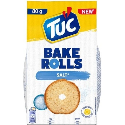 TUC Bake Rolls Soľ Chlebové sucháre 80 g