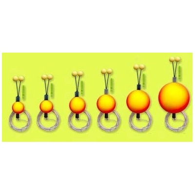 Bubeník Čihátko se šňůrkou 26 žluto-oranžová 30 mm