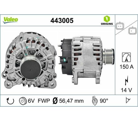 Alternátor VALEO 443005