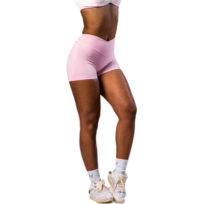 Nebbia dámske šortky STRONG BEAUTY V-shaping Belt shorts 428 pink