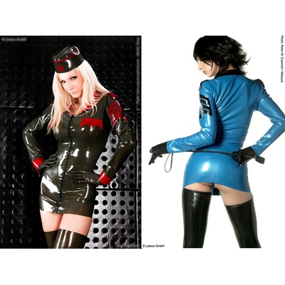 Latexové šaty Uniforma