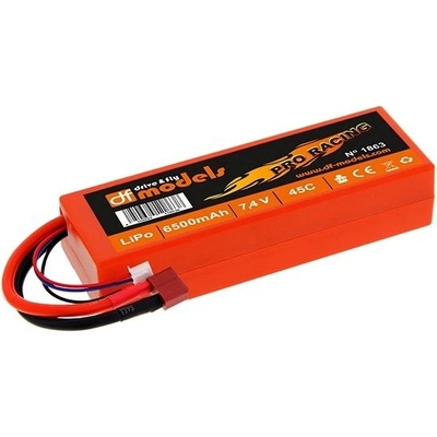 DF Models LiPo Aku 7,4 V/45C Pro Racing T-Plug 4250684118638 6500 mAh