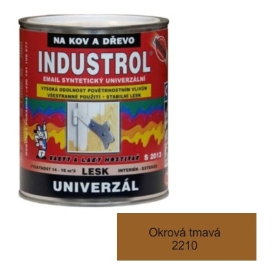 Industrol S 2013 Vrchná syntetická farba, 2210 okr tmavý 0,75l