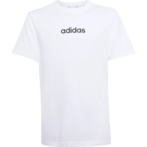 Adidas Детска тениска adidas Kid's Linear Tee 160 T-shirt - White / Black - размер 140 (EU) (704-4539-0412)