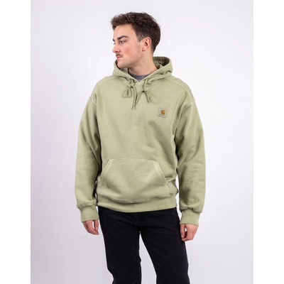 Carhartt WIP Hooded Nelson Sweat Gentle Green garment dyed