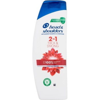 Head & Shoulders Thick & strong 2in1 šampón a balzam na vlasy proti lupinám 360 ml