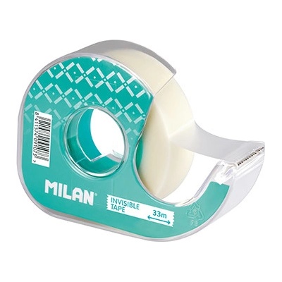 MILAN Lepicí páska neviditelná/matná 19 mm x 33 m s dispenzorem
