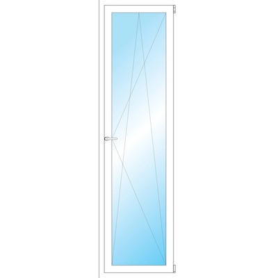 OKNA HNED Plastové okno 60x208 cm (600x2080 mm) bílé otevíravé a sklopné pravé