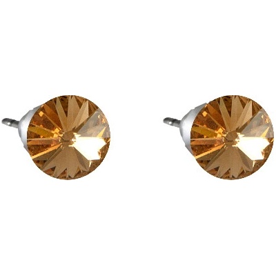 JSB Rivoli se Swarovski Elements Light Topaz 2409