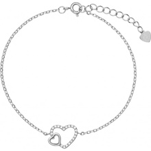 Again Jewelry Nežný strieborný náramok Infinity Love AJNR0022