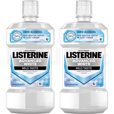 Listerine Advance White Mild Taste 500 ml – Zboží Dáma