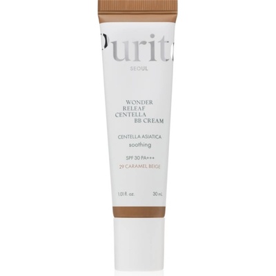 PURITO Wonder Releaf Centella BB Cream oсвежаващ BB крем с успокояващ ефект цвят 29 Caramel Beige 30ml