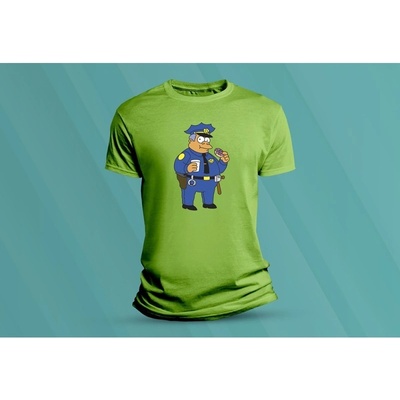 Sandratex dětské bavlněné tričko Clancy Wiggum. lime