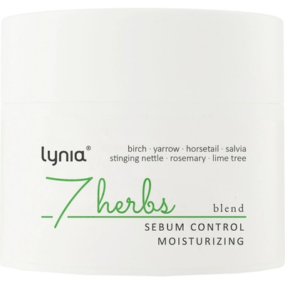 Lynia 7 Herbs Sebum Control, Moisturizing Hydratačný krém regulujúci kožný maz 50 ml