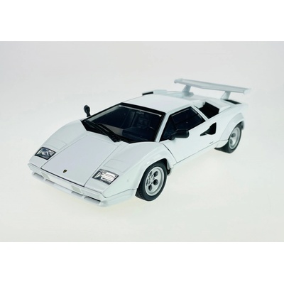 Welly Kovový model Lamborghini Countach LP 5000 S bílé 1:24