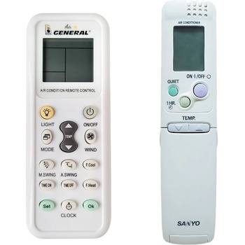 General SANYO RCS-3PSS4E, RCS-4PIS4E, RCS-6HVPULS4E - съвместимо дистанционно управление на марката General (RCS-3PSS4E, RCS-4PIS4E, RCS-6HVPULS4E)