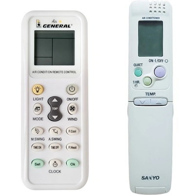 General SANYO RCS-3PSS4E, RCS-4PIS4E, RCS-6HVPULS4E - съвместимо дистанционно управление на марката General (RCS-3PSS4E, RCS-4PIS4E, RCS-6HVPULS4E)