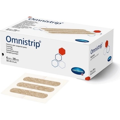 Omnistrip Náplast 6 x 38 mm proužky na stažení rány 50 x 6 ks