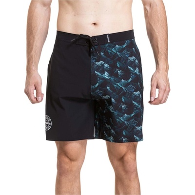 Meatfly Мъжки плувни костюми Meatfly Ernie Boardshorts 19" Green Mountains / Quiet Gray Meatfly | Cheren | МЪЖЕ | M