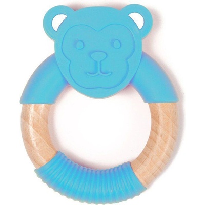 Bo Jungle B Teether Animal Wood Blue Monkey modrá