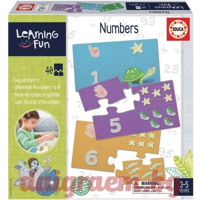 Educa Образователен пъзел educa 18836 - 40 части - Числа (edu18836)