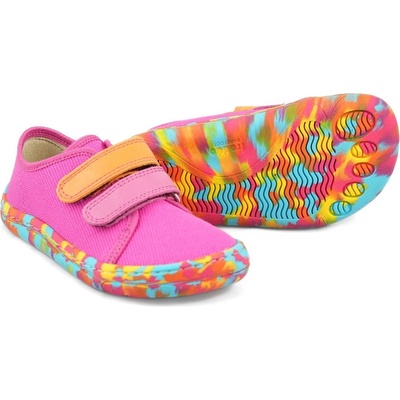 Froddo detské tenisky Barefoot Canvas Multicolor Fuxia