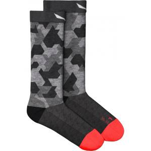 Salewa Дамски туристически чорапи Salewa Women's Pedroc Camu All Mountain Crew Sock Walking socks - Black Out - размер 39-41 (EU) (201-4859-0112)