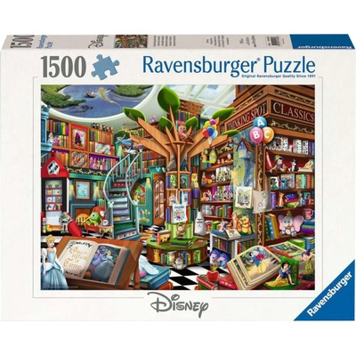 Ravensburger Пъзел Ravensburger от 1500 части - Вълшебната книжарница на Дисни (120015826)
