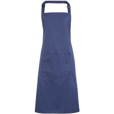 Premier Workwear Pracovní zástěra za krk s kapsou PR154 Marine Blue Pantone 281 72x86cm