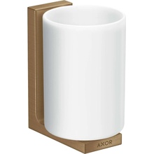 AXOR Universal Rectangular nádobka na ústnu hygienu s držiakom kartáčovaný bronz 42604140