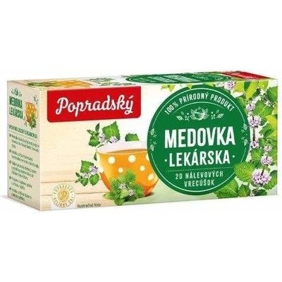 Popradský čaj bylinný čaj Meduňka 20 sáčků