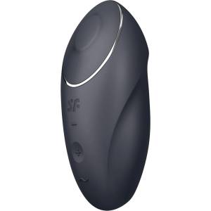 Satisfyer Tap & Climax 1 - вибратор за клитора 2 в 1 - черен