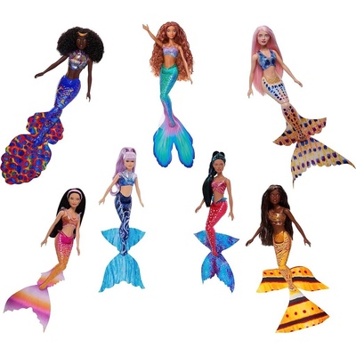 Disney The Little Mermaid Sada 7 ks panenek sestřiček