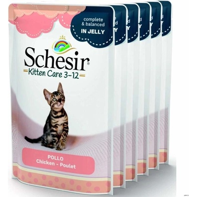 Schesir kitten Kuřecí řízky v želé 85 g