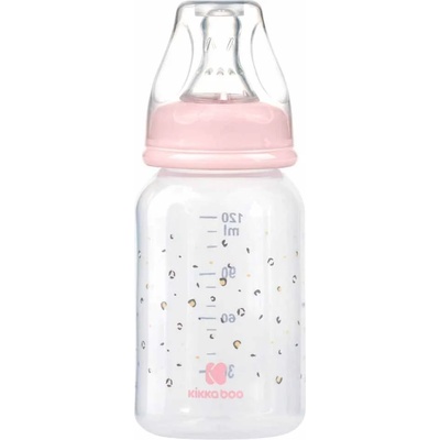 KikkaBoo Бебешко шише KikkaBoo Savanna - РР, 120 ml, розово (31302020123)