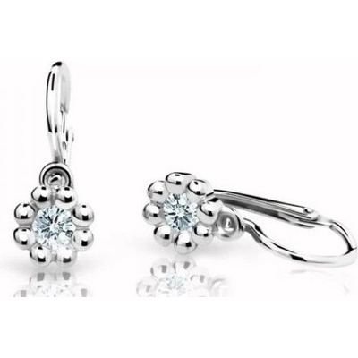 Cutie Diamonds kytičkové detské náušnice z bieleho zlata s briliantmi DC2030-10-00-X-2