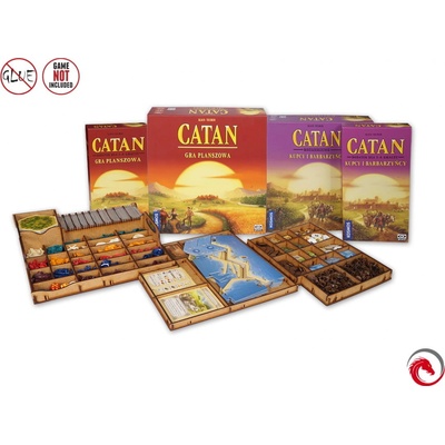 Catan + Traders & Barbarians + 5-6 Players Expansions Insert e-Raptor