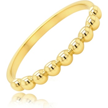 Minet JMG0048XGR Zlatý prsteň s guľôčkami